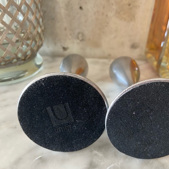 Umbra Candlestick Set NIB - Polished Aluminum - Picture 3 of 3